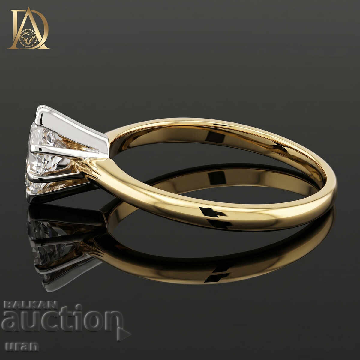 New Gold Ring with 0.45kt Natural Diamond with price € 1600.00 | 3129.34 BGN