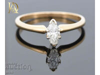 New Gold Ring with 0.45kt Natural Diamond