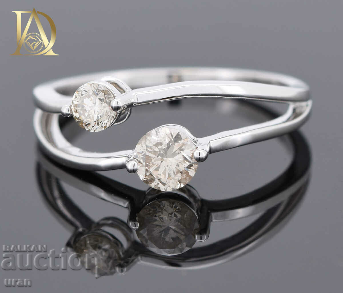 New Gold Ring with 0.52ct Natural Diamonds with price 950.00 BGN | € 485.73