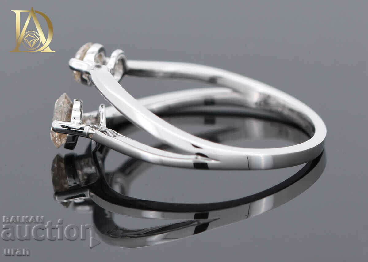 Delivery of New Gold Ring with 0.52ct Natural Diamonds