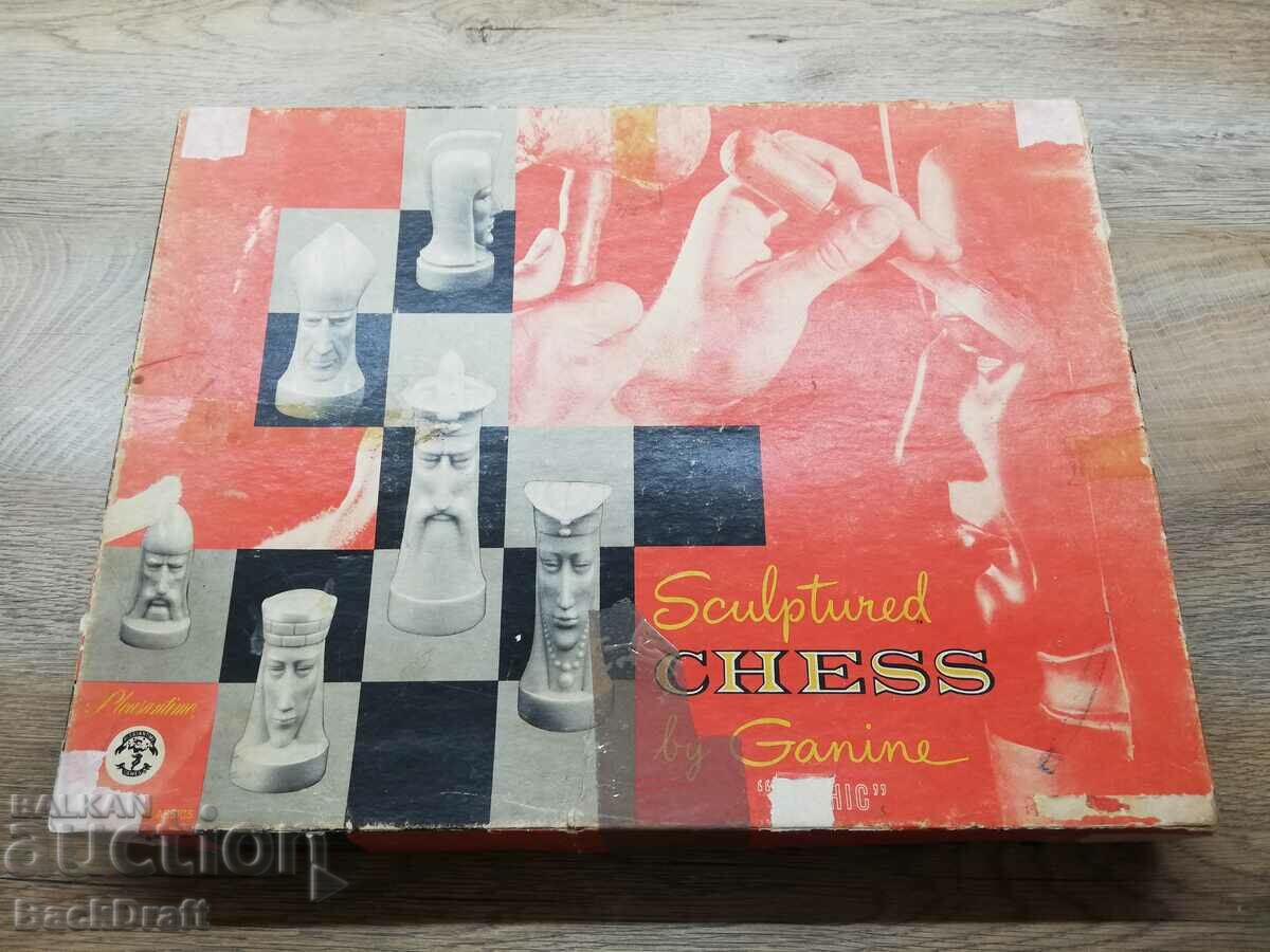 Vechi șah american cu piese de plastic gotice - 5