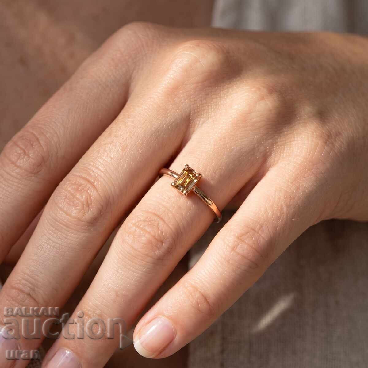 Νέο χρυσό δαχτυλίδι με φυσικό διαμάντι 0,43 καρατίων με τιμή € 1500.00 | 2933.76 BGN
