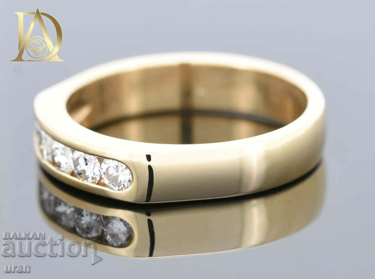 Licitație Inel de aur nou cu diamante naturale de 0,45 ct Licitație Inel de aur nou cu diamante naturale de 0,45 ct