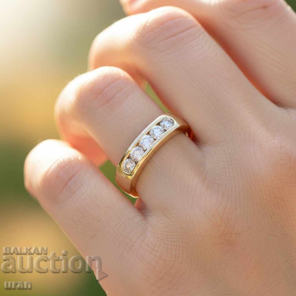 Δημοπρασία Νέο χρυσό δαχτυλίδι με φυσικά διαμάντια 0,45 καρατίων Δημοπρασία Νέο χρυσό δαχτυλίδι με φυσικά διαμάντια 0,45 καρατίων