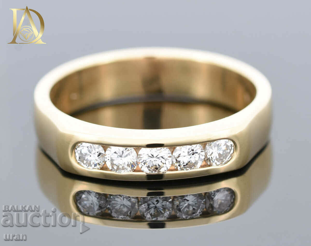 New Gold Ring with 0.45ct Natural Diamonds