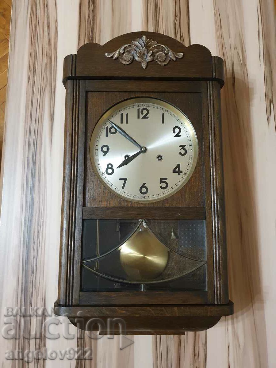 Gustav Becker German Wall Clock WORKING