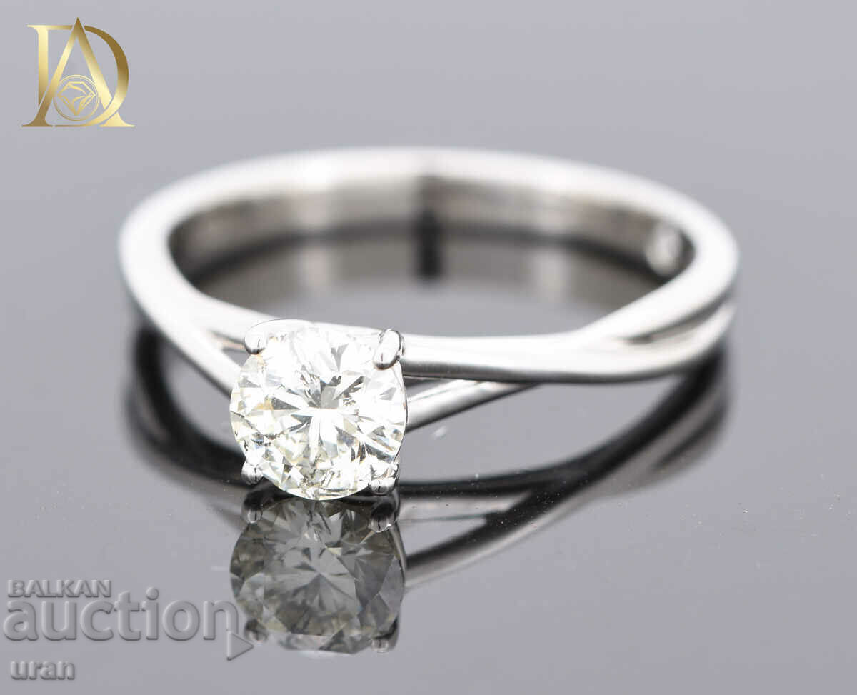 New Gold Ring with 0.70ct Natural Diamond - 5