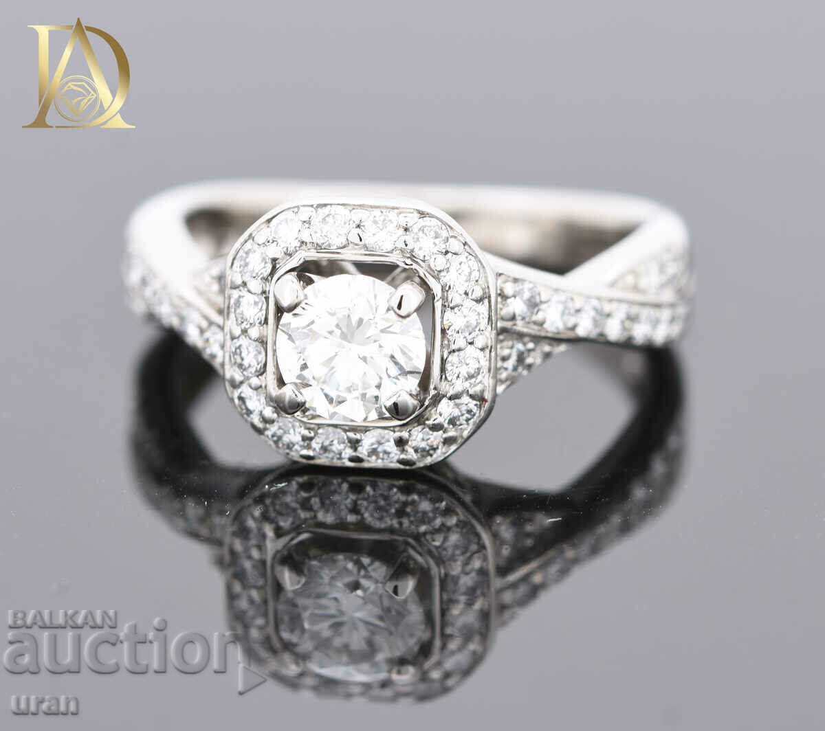 New Gold Ring with 0.90ct Natural Diamonds with price 2500.00 BGN | € 1278.23