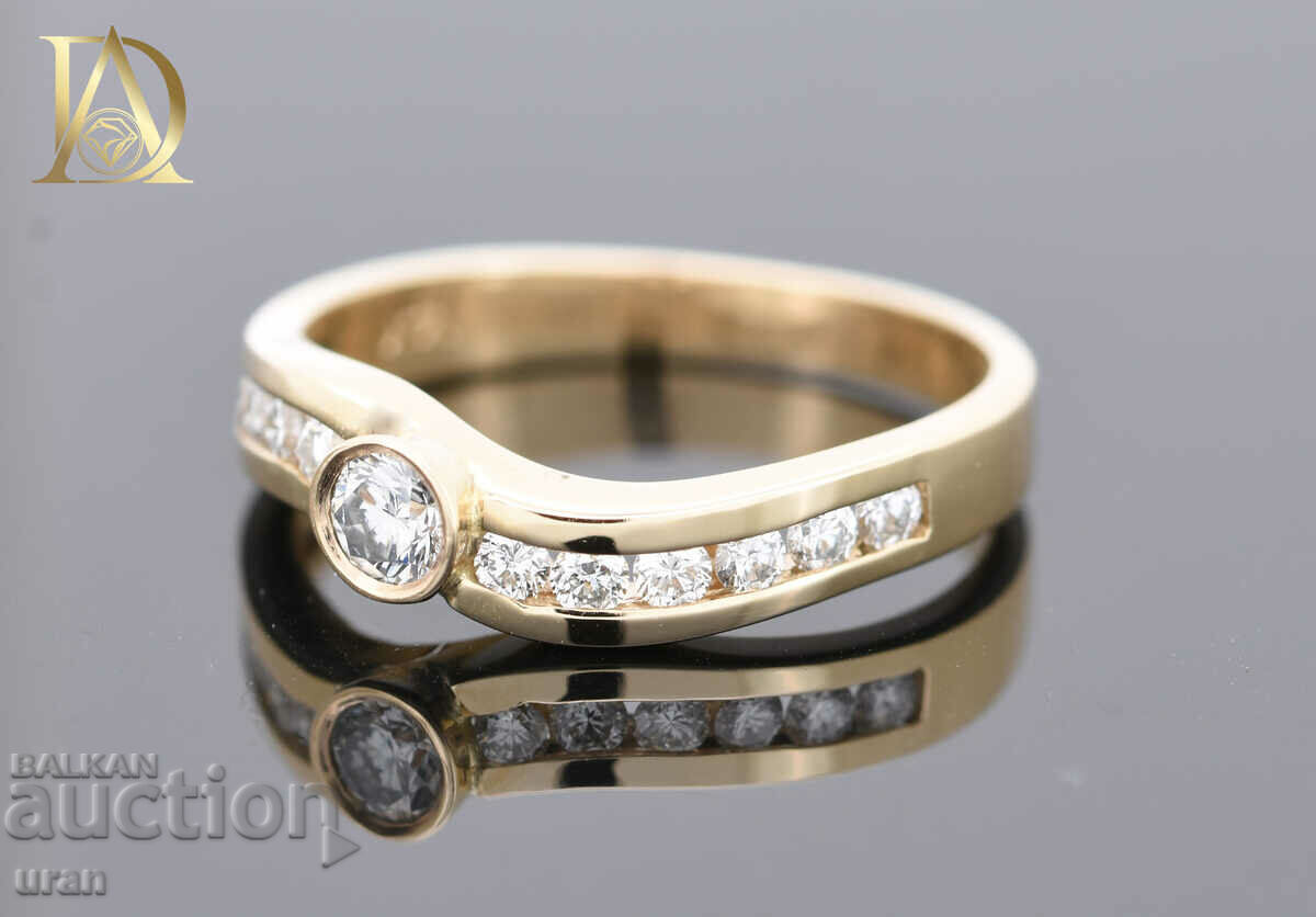 Auction New Gold Ring with 0.50ct Natural Diamonds Auction New Gold Ring with 0.50ct Natural Diamonds