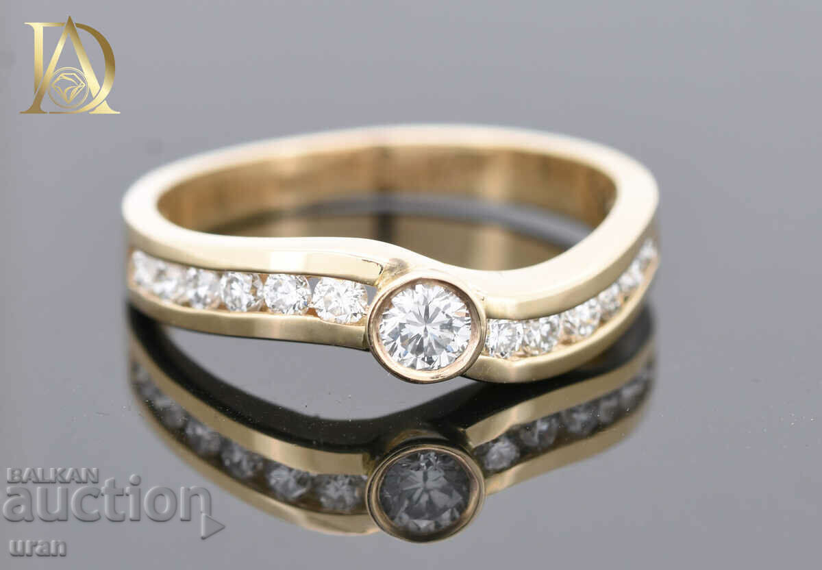 New Gold Ring with 0.50ct Natural Diamonds New Gold Ring with 0.50ct Natural Diamonds