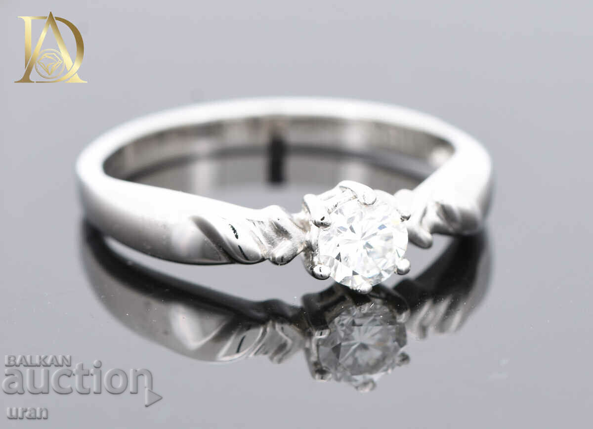 Delivery of New Gold Ring with 0.30ct Natural Diamond