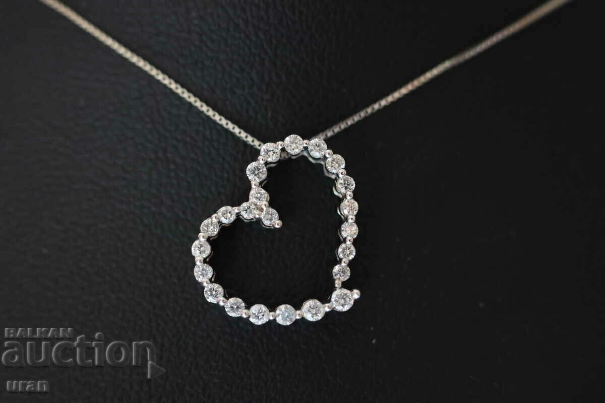 Νέο χρυσό κολιέ με φυσικά διαμάντια 0,35 καρατίων με τιμή € 850.00 | 1662.46 BGN