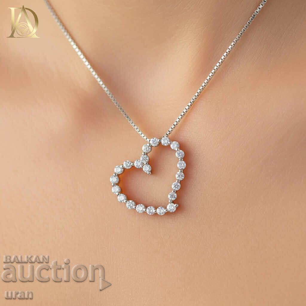 Δημοπρασία Νέο χρυσό κολιέ με φυσικά διαμάντια 0,35 καρατίων