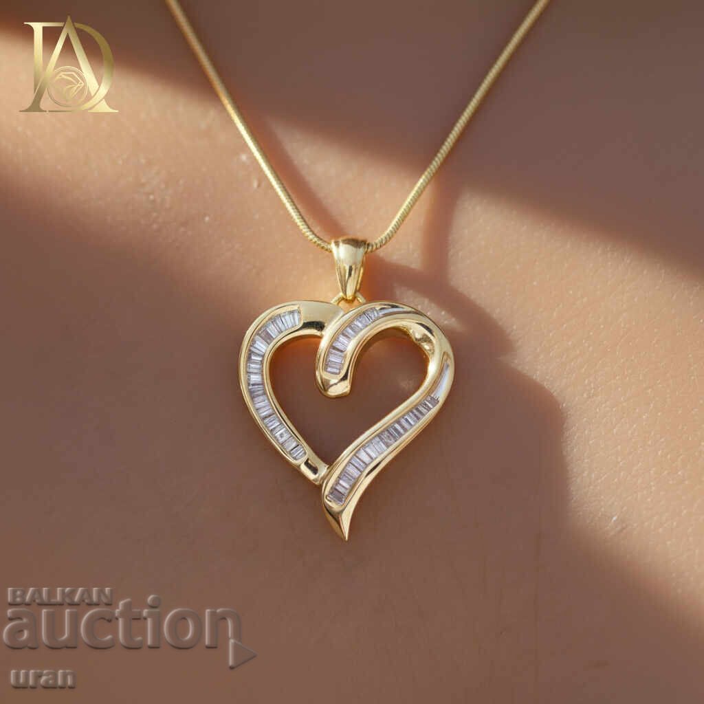 Νέο χρυσό κολιέ με φυσικά διαμάντια 0,55 καρατίων με τιμή € 1300.00 | 2542.58 BGN