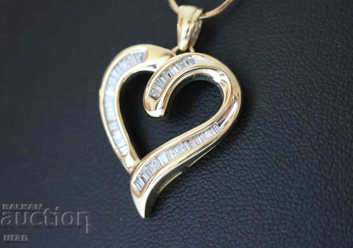 Auction New Gold Necklace with 0.55ct Natural Diamonds Auction New Gold Necklace with 0.55ct Natural Diamonds