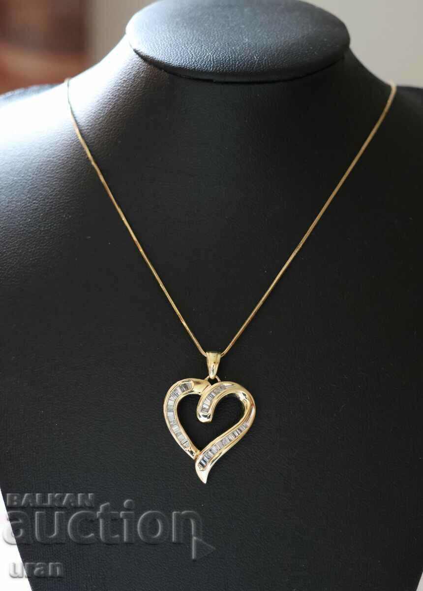 New Gold Necklace with 0.55ct Natural Diamonds - 5 New Gold Necklace with 0.55ct Natural Diamonds - 5