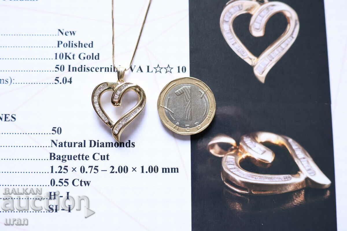 New Gold Necklace with 0.55ct Natural Diamonds - 6 New Gold Necklace with 0.55ct Natural Diamonds - 6
