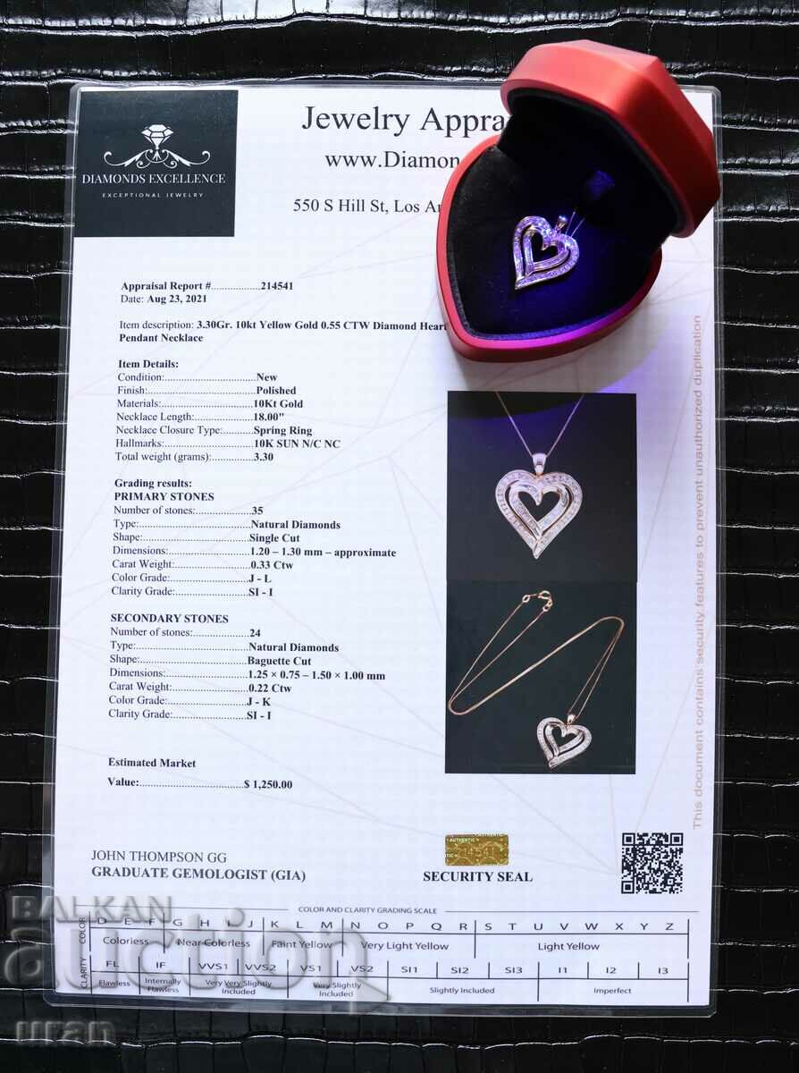 New Gold Necklace with 0.55ct Natural Diamonds - 5 New Gold Necklace with 0.55ct Natural Diamonds - 5