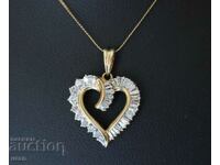 New Gold Necklace with 0.55ct Natural Diamonds