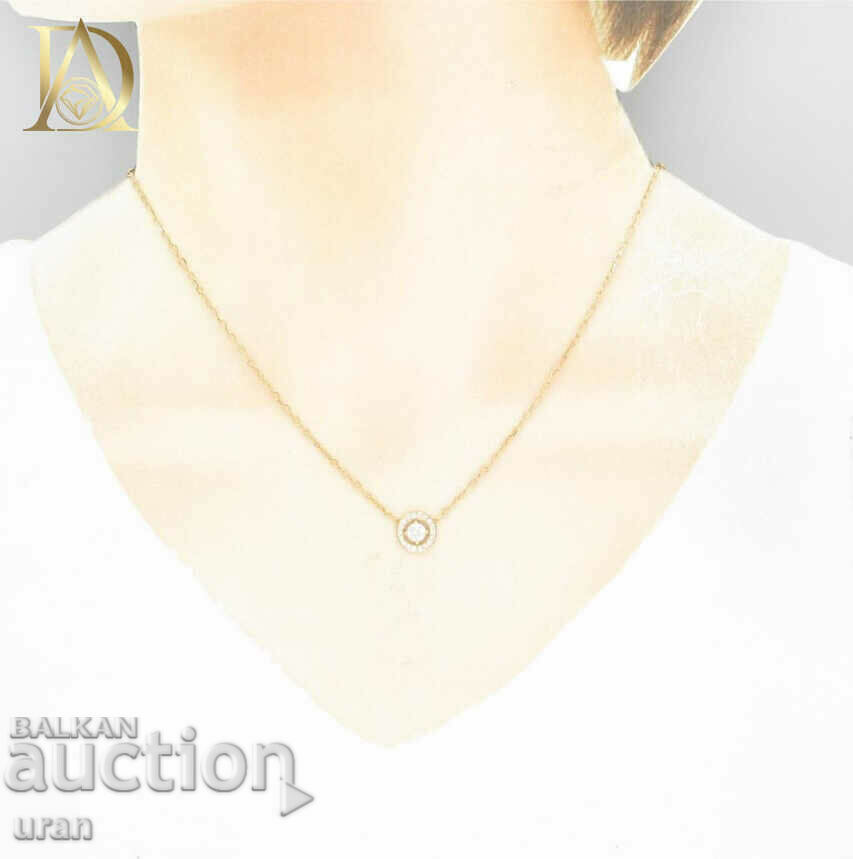 Νέο χρυσό κολιέ με φυσικά διαμάντια 0,50 καρατίων με τιμή 2500.00 BGN | € 1278.23 Νέο χρυσό κολιέ με φυσικά διαμάντια 0,50 καρατίων με τιμή 2500.00 BGN | € 1278.23