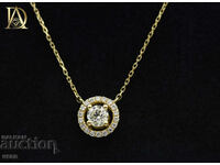 New Gold Necklace with 0.50ct Natural Diamonds