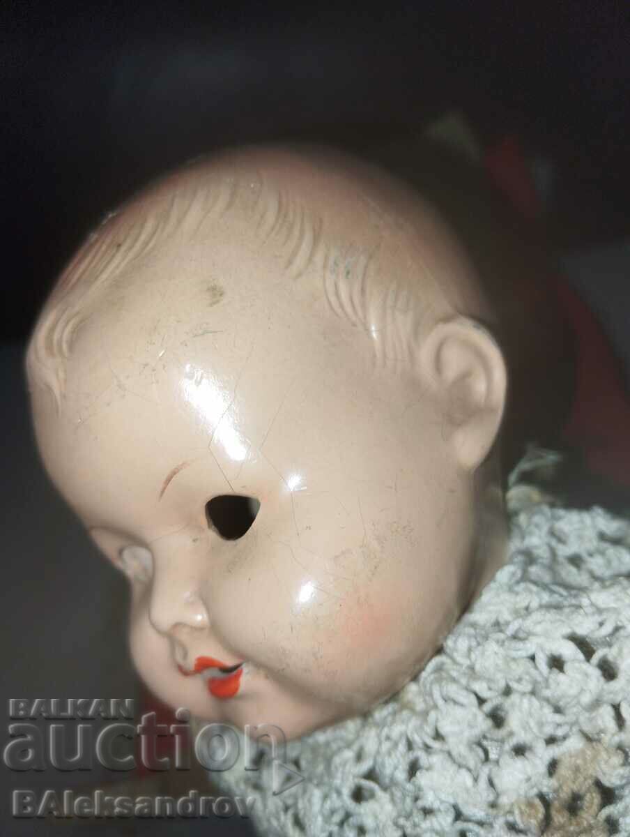 Old baby doll with bed - 5 Old baby doll with bed - 5