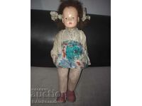 Very old and rare hand painted papier mache doll