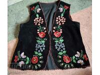 Authentic velvet embroidered bodice