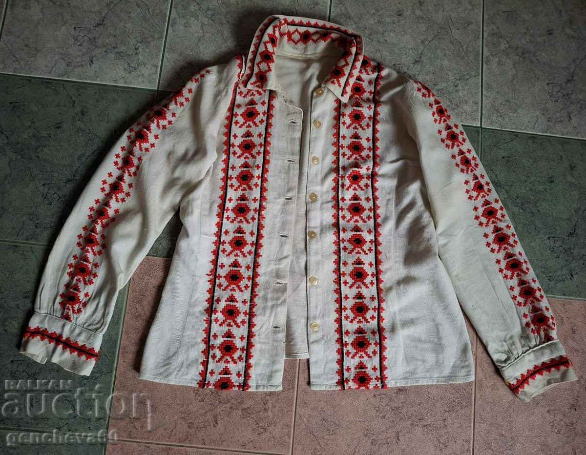 Old women's shirt with hand embroidery/costume