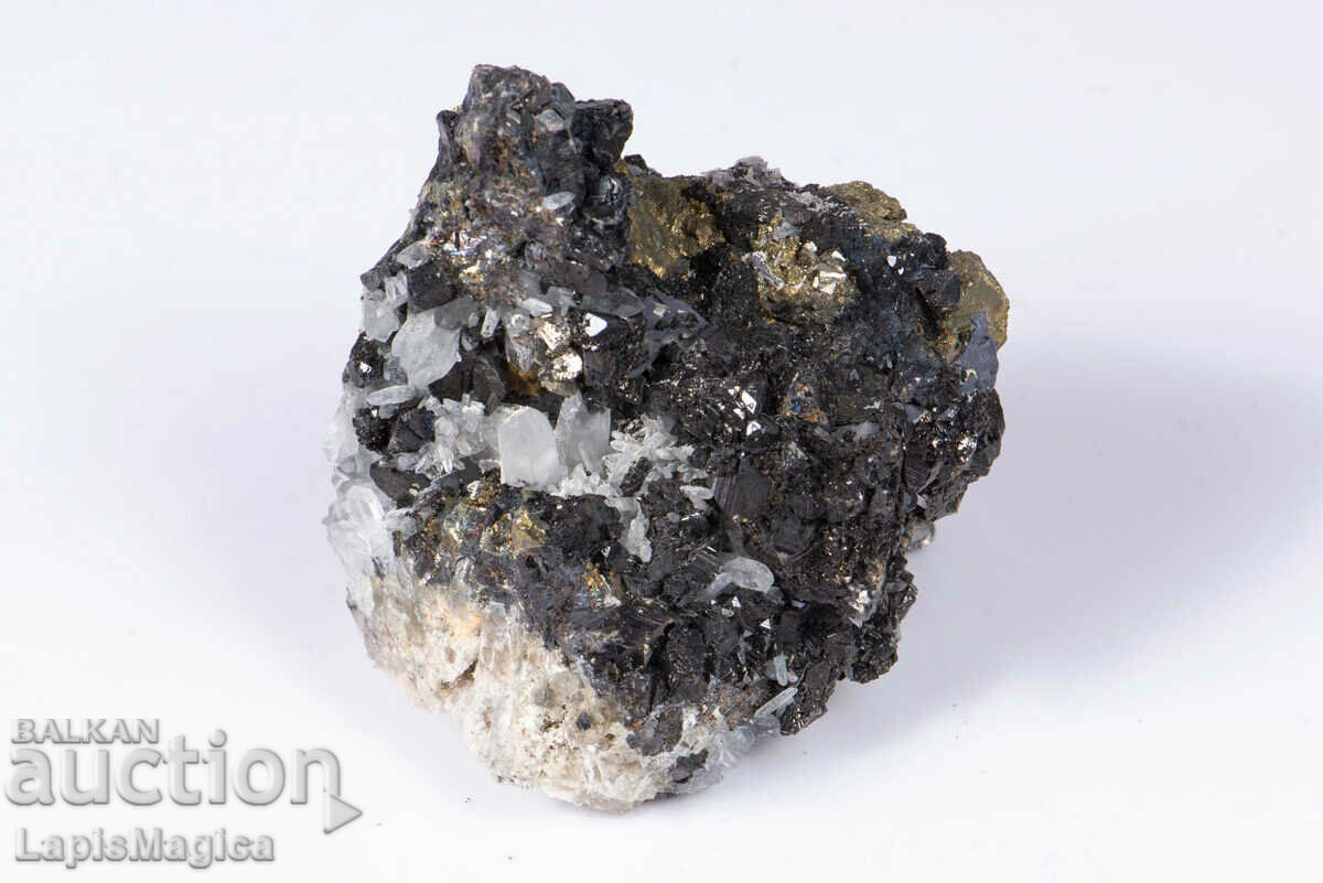 Druze sphalerite, pyrite, galena and quartz from Bulgaria 278g