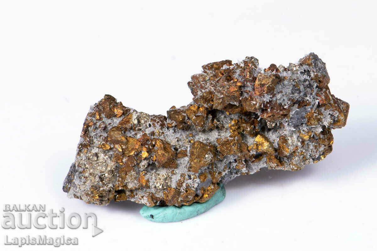 Druze with chalcopyrite from Bulgaria 66g