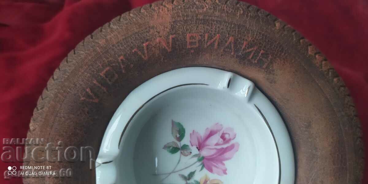Relic-porcelain ashtray, car tire Vidin - 7 Relic-porcelain ashtray, car tire Vidin - 7
