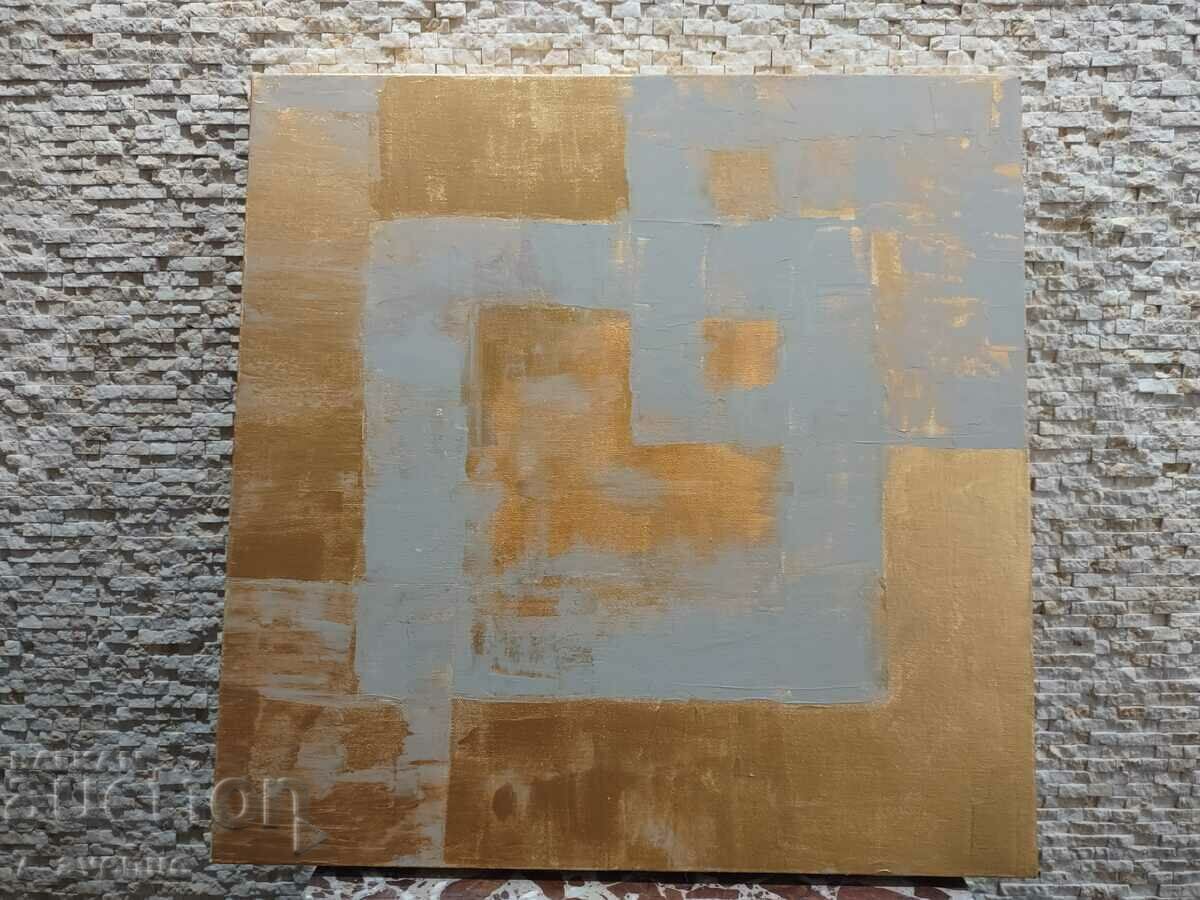 Original painting acrylic on canvas, 50/50/3.8 cm, "Harmony with price 499.00 BGN | € 255.13