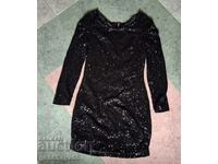 Elegant fashion dress with glittering sequins