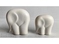 . LOT CERAMIC ELEPHANTS HEALTHY FIGURINE ELEPHANT STATUETTE