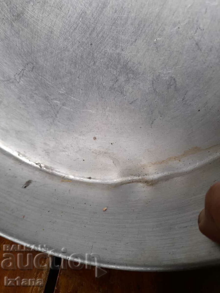 Old aluminum tray, casserole - 5 Old aluminum tray, casserole - 5