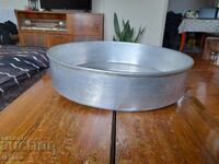 Old aluminum tray, casserole