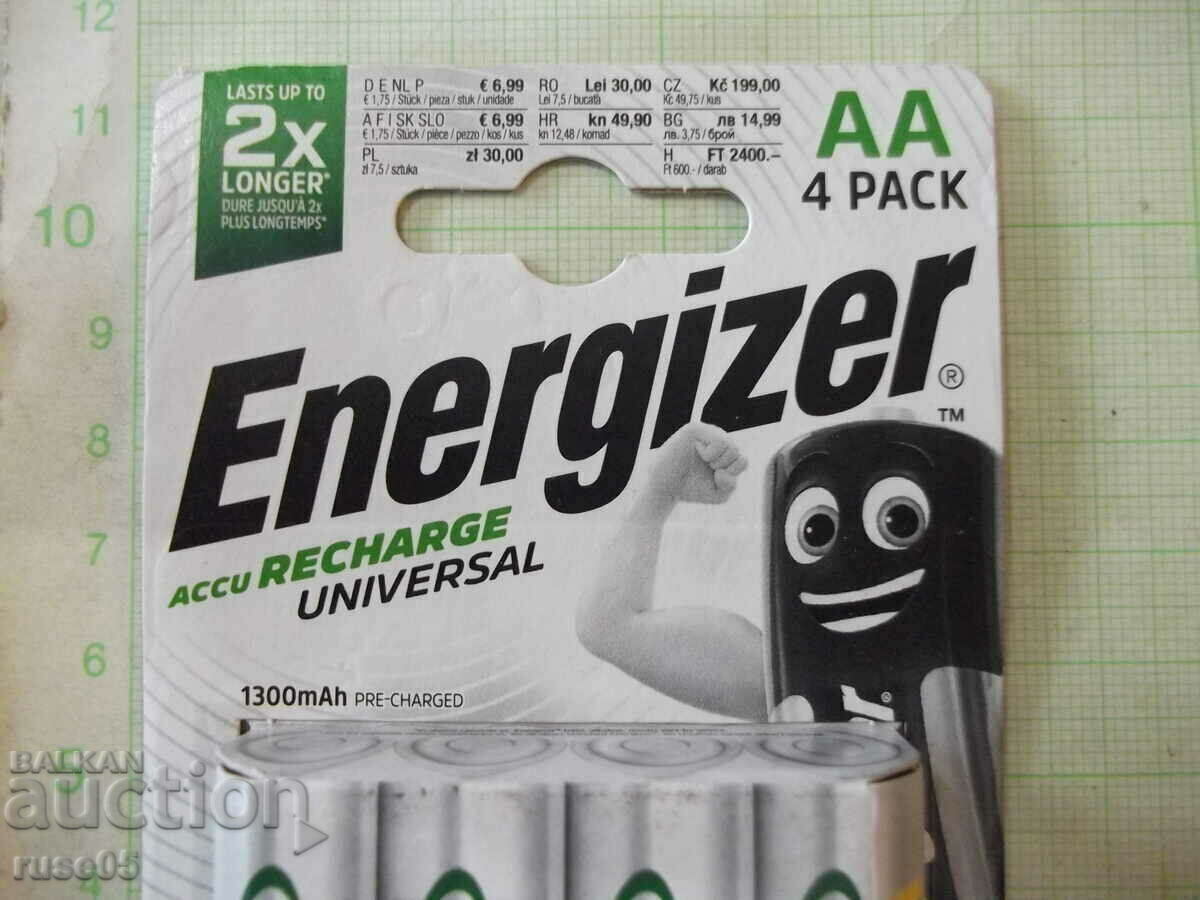 Auction Set of 4 pcs. "Energizer AA" batteries new Auction Set of 4 pcs. "Energizer AA" batteries new