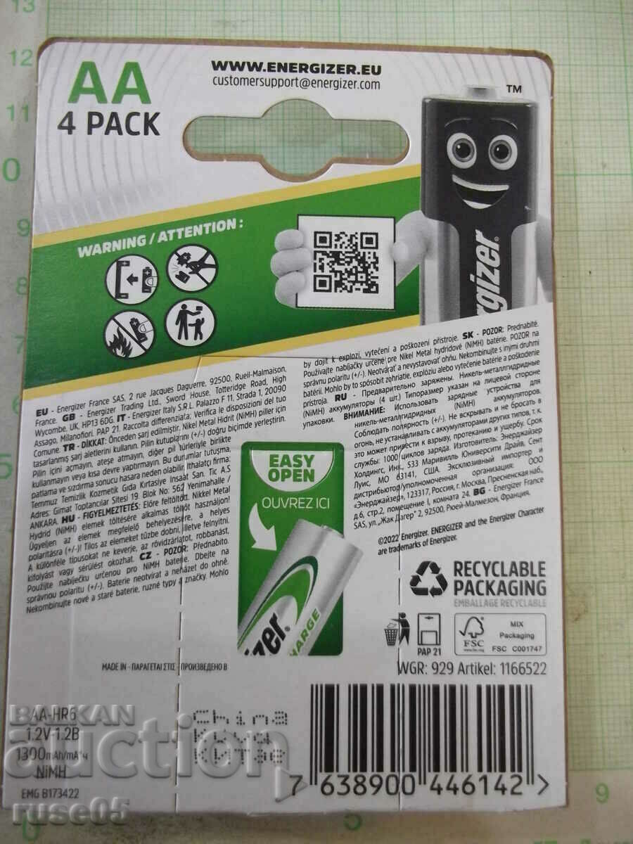 Delivery of Set of 4 pcs. "Energizer AA" batteries new Delivery of Set of 4 pcs. "Energizer AA" batteries new