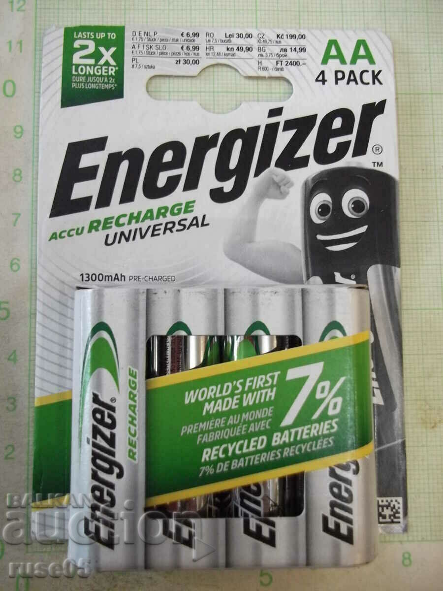 Set of 4 pcs. "Energizer AA" batteries new