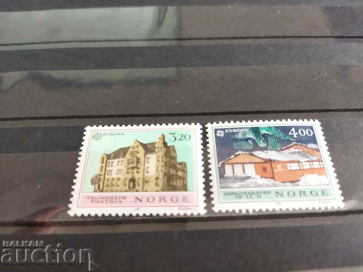 Norway Michel No. 1046/47 of 1990. architecture with price 3.00 BGN | € 1.53 Norway Michel No. 1046/47 of 1990. architecture with price 3.00 BGN | € 1.53