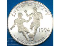 USA 1 Dollar 1994 Soccer - World Cup PROOF 26.74y Ag