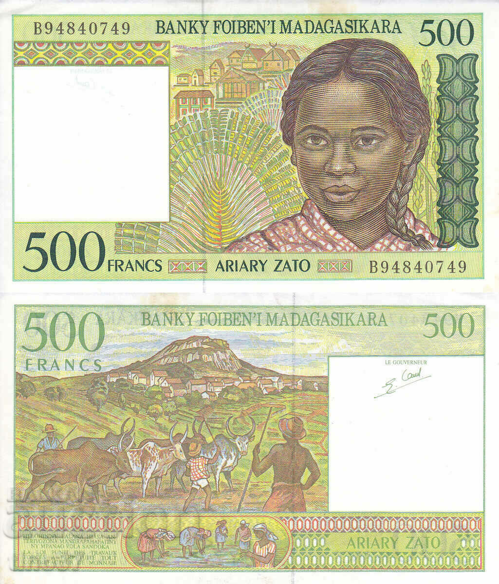 tino37- MADAGASCAR - 500 FRANC - 1995 - XF