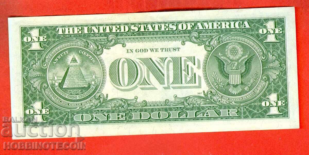 USA 1 $ Dollar issue - 1957 A BLUE SEAL NEW UNC M with price 99.00 BGN | € 50.62 USA 1 $ Dollar issue - 1957 A BLUE SEAL NEW UNC M with price 99.00 BGN | € 50.62