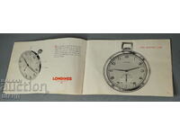 Brosura ceasuri de buzunar LONGINES Old Catalog