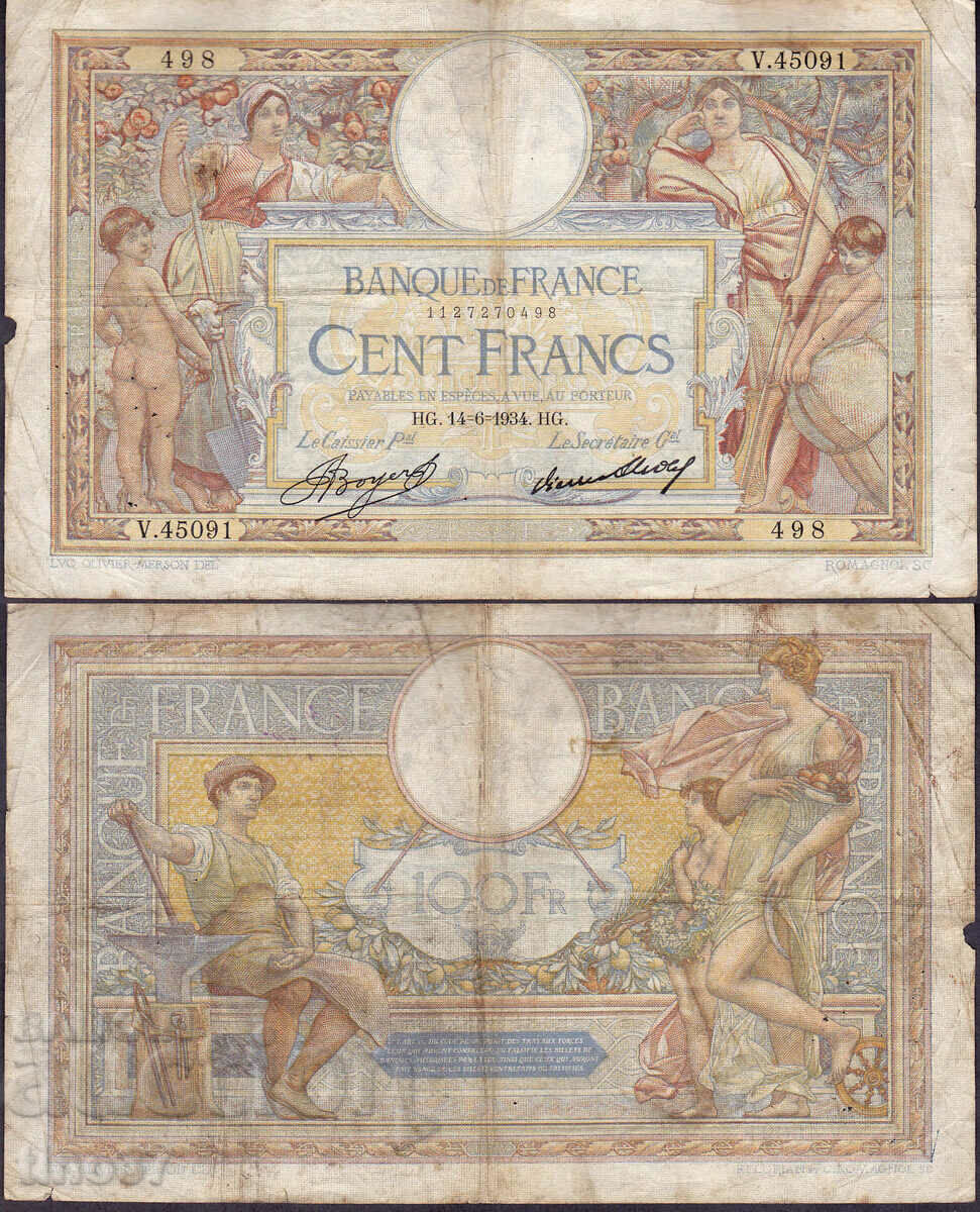 tino37- FRANCE - 100 FRANC - 1934