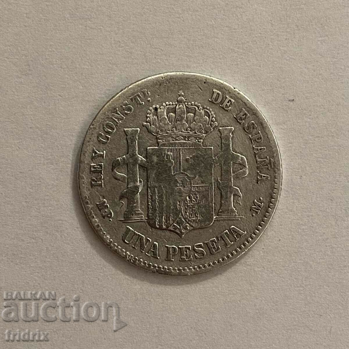 Auction Spain 1 peseta / Spain 1 peseta 1889 ХО Auction Spain 1 peseta / Spain 1 peseta 1889 ХО