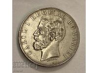 România 5 lei foarte rar / Romania 5 leu 1881 1YT