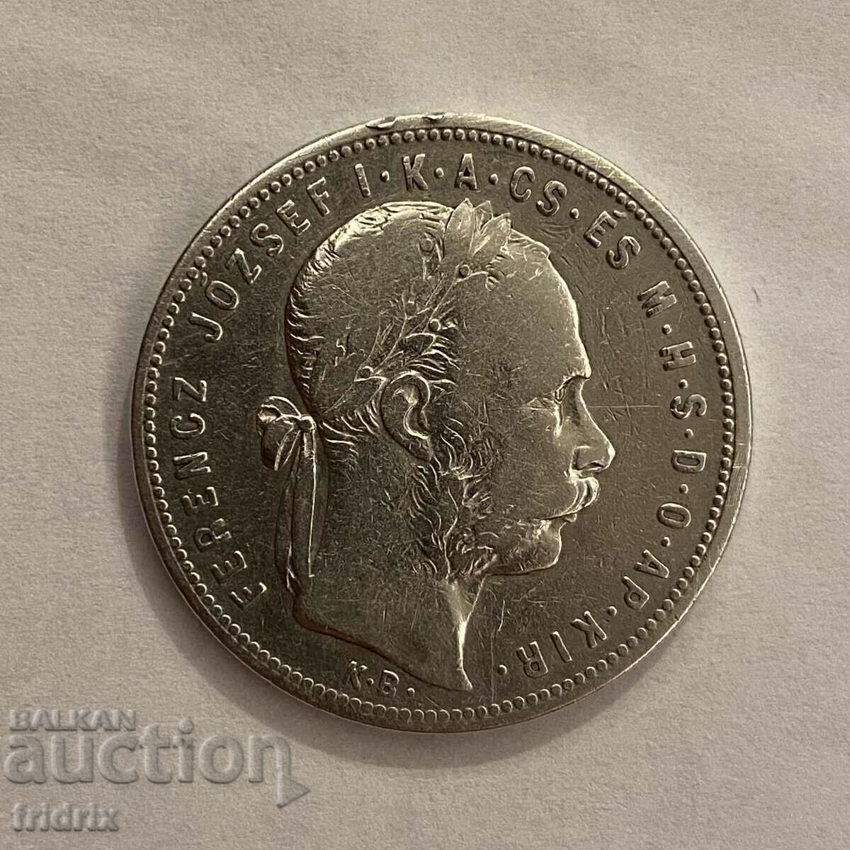 Hungary 1 florin / Hungary 1 florin 1881 with price 36.00 BGN | € 18.41 Hungary 1 florin / Hungary 1 florin 1881 with price 36.00 BGN | € 18.41