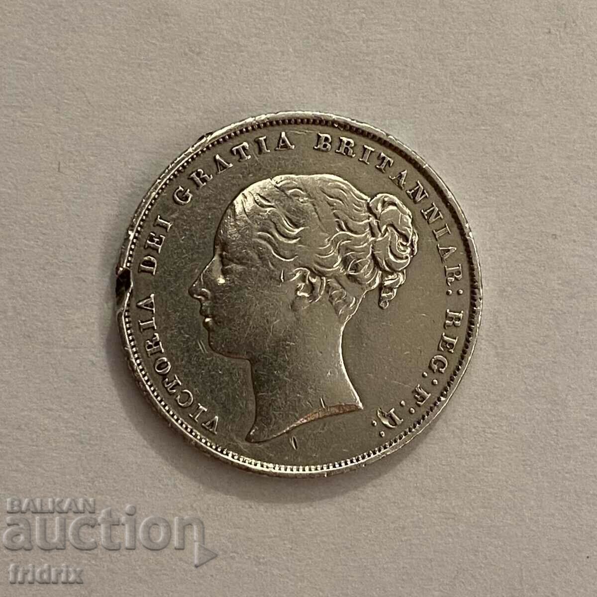 Livrarea Marea Britanie 1 șiling / Marea Britanie 1 șiling 1853 MA